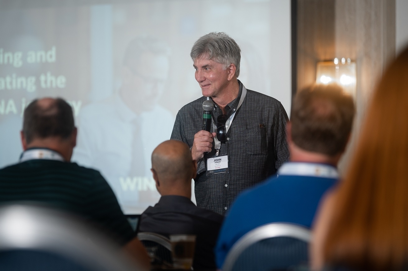 John Jordan presenting at an SAP Controlling conference